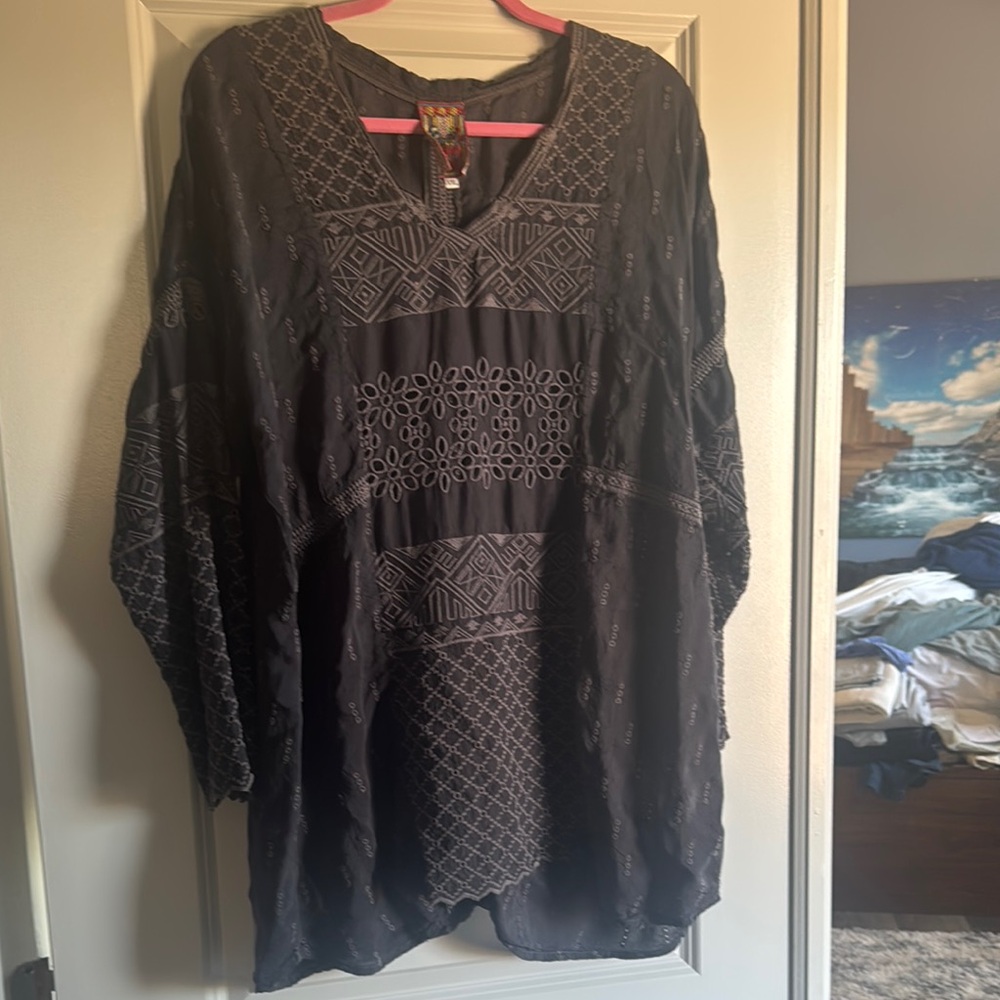 Johnny Was Tunic with Intricate Patterns - Picture 3 of 7